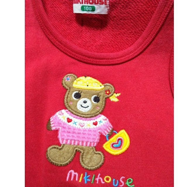 mikihouse(ミキハウス)のミキハウス　ワンピ　size100 キッズ/ベビー/マタニティのキッズ服女の子用(90cm~)(ワンピース)の商品写真