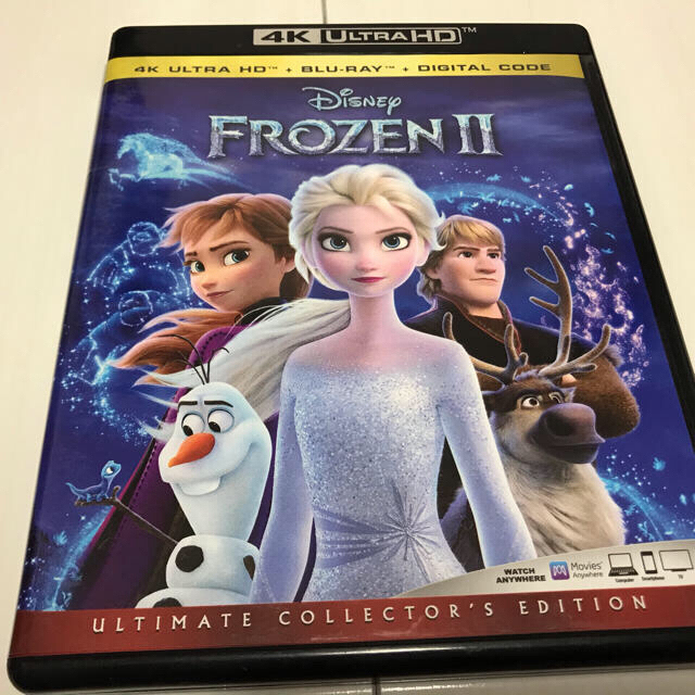 アナと雪の女王2 4Kuhd/Blu-ray 海外版　　4Kのみに日本語