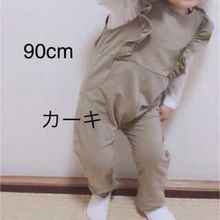 カーキ色　サロペット　90cm(パンツ/スパッツ)