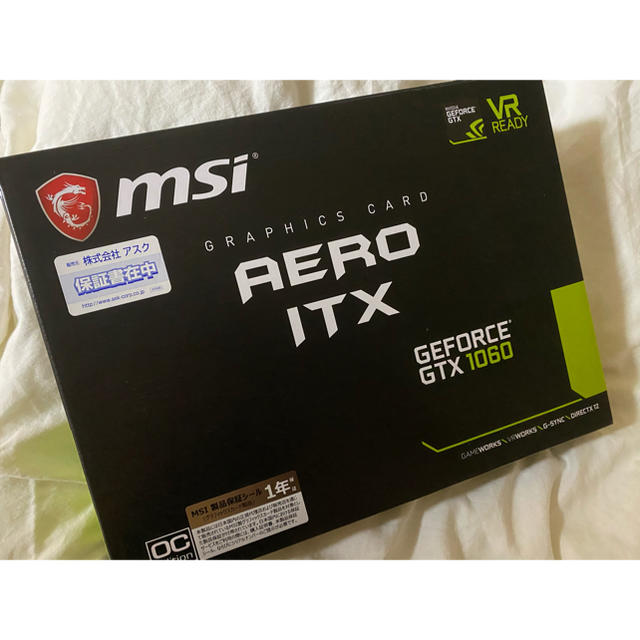 MSI GTX 1060 Aero ITX 6gb グラフィックボードPCパーツ