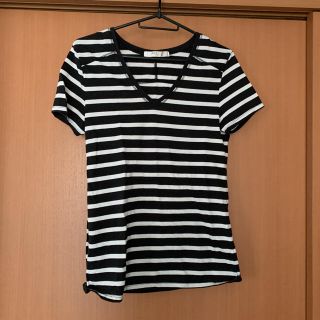 アズールバイマウジー(AZUL by moussy)のアズール　ボーダーTシャツS(Tシャツ(半袖/袖なし))