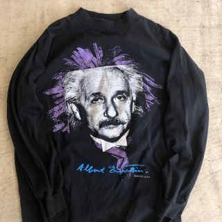 良好品】 【希少】90s´ アインシュタイン tシャツ」の落札相場・落札