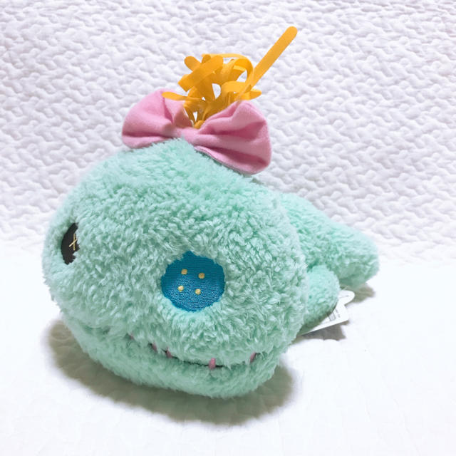 レア⭐︎　ディズニー　スティッチ　スクランプ　寝そべり　ぬいぐるみ Disney - 【美品】スクランプ ぬいぐるみ スティッチ 寝そべりの