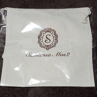 サマンサモスモス(SM2)の新品　サマンサモスモス　ノベルティ　巾着バッグ(かごバッグ/ストローバッグ)