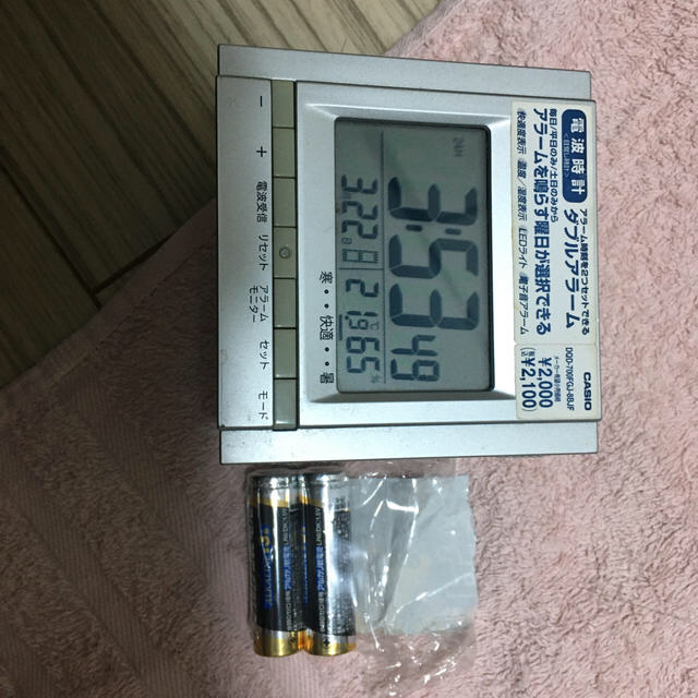 CASIO(カシオ)の激安😊CASIO 電波時計　単3電池4付 インテリア/住まい/日用品のインテリア小物(置時計)の商品写真