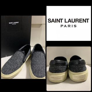 サンローラン(Saint Laurent)のサンローラン  ブラックツイード　スニーカー(スニーカー)