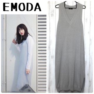 エモダ(EMODA)のEMODA ニットロングワンピース　♧春物ワンピース♧(ロングワンピース/マキシワンピース)