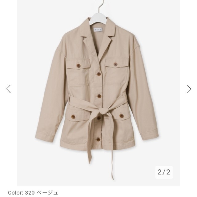 新品!未使用!タグ付!♥️PLST♥️コットンギャバサファリジャケット。M。