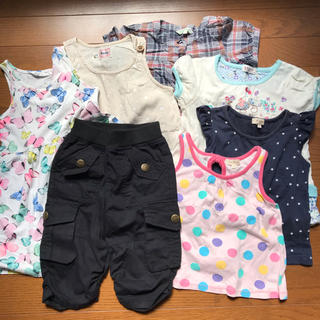 サンカンシオン(3can4on)の100sizeの夏用女の子服のセット(Tシャツ/カットソー)