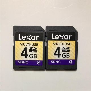 レキサー(Lexar)のレキサー lexar  SDカード 4GB 2枚(コンパクトデジタルカメラ)