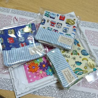 435.fuwaraふわふわ♪8重ガーゼハンカチ☆3点セット(ハンカチ/バンダナ)