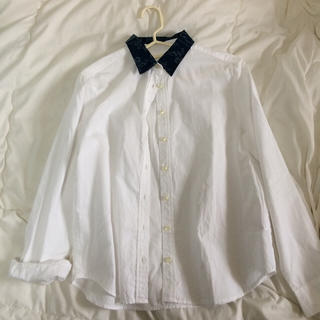 ドットアンドストライプスチャイルドウーマン(Dot&Stripes CHILDWOMAN)の白シャツ(シャツ/ブラウス(長袖/七分))