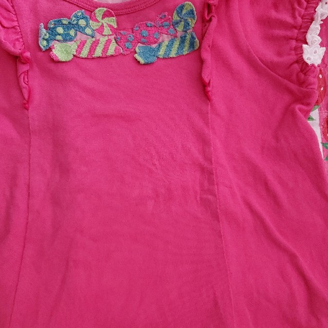 Shirley Temple(シャーリーテンプル)のシャーリーテンプル　キャンディーの半袖カットソー　120 キッズ/ベビー/マタニティのキッズ服女の子用(90cm~)(Tシャツ/カットソー)の商品写真