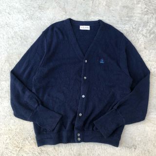 ラコステ(LACOSTE)の90s IZOD acrylic cardigan USA製 古着 ビンテージ(カーディガン)