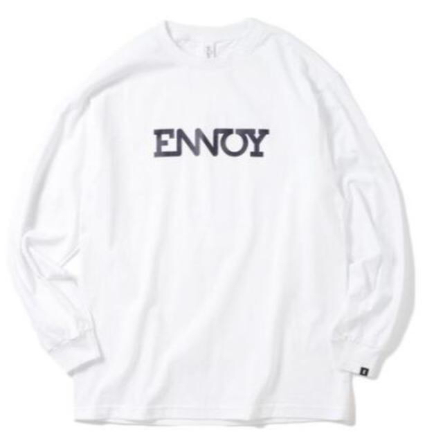 値下げ！【XLサイズ】ENNOY L/S TEE (WHITE)