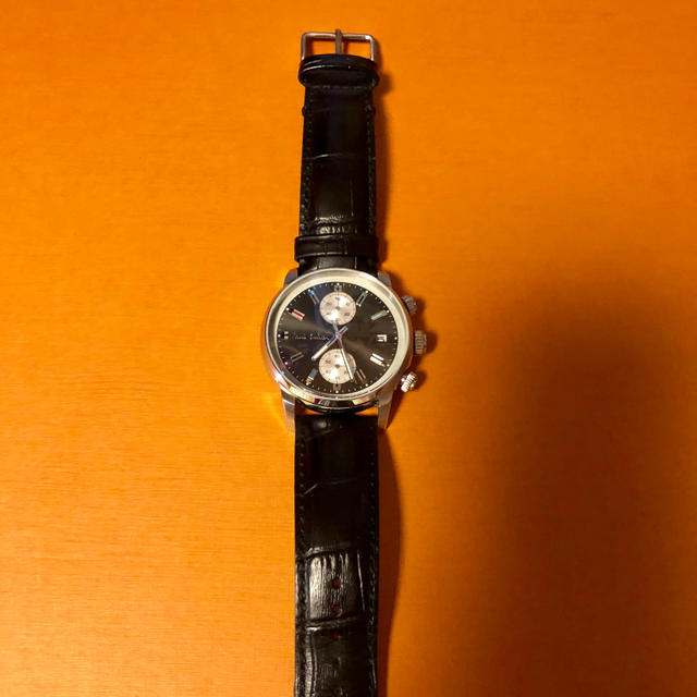 Paul Smith(ポールスミス)の【電池交換済】paul  smith 黒革ベルト 時計 メンズの時計(腕時計(アナログ))の商品写真