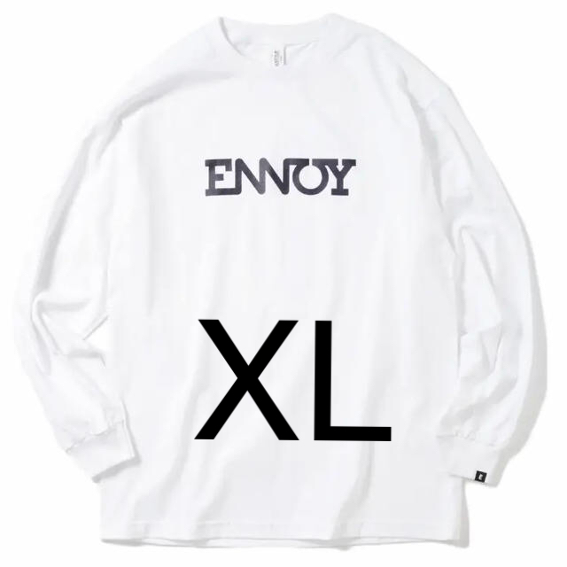 ENNOY L/S TEE  WHITE  サイズ XL