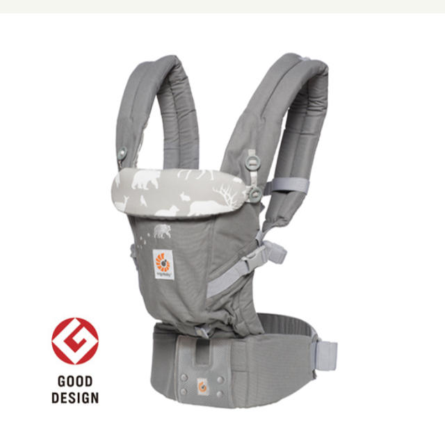 Ergobaby(エルゴベビー)のエルゴ　アダプト　フォレストフレンズ美品 キッズ/ベビー/マタニティの外出/移動用品(抱っこひも/おんぶひも)の商品写真