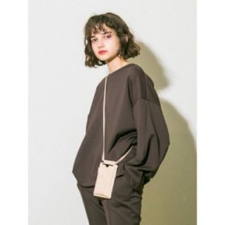 エミアトリエ(emmi atelier)の2019AW/emmi ダンボールニットトップス♡ブラウン(カットソー(長袖/七分))