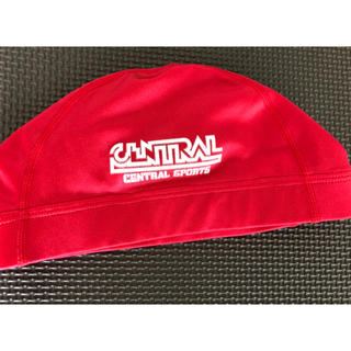 セントラルスイミング　帽子　赤　Lサイズ(マリン/スイミング)