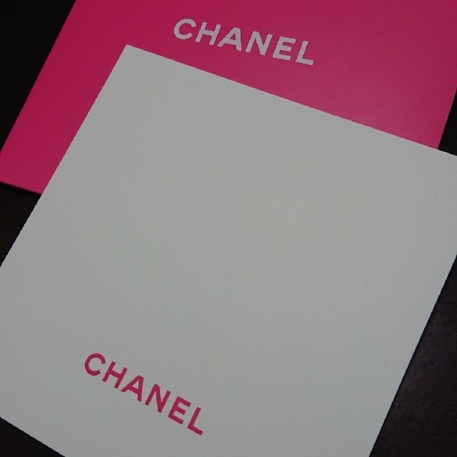 CHANEL(シャネル)のシャネル☆メッセージカード☆レア エンタメ/ホビーのコスプレ(アメニティ)の商品写真