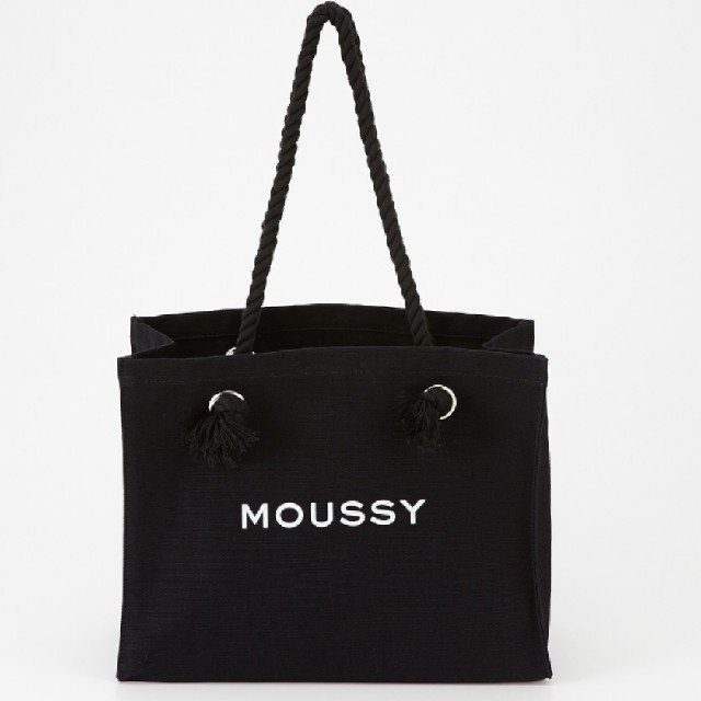 moussy(マウジー)のSOUVENIR SHOPPER新品ブラック国内流通版MOUSSY正規値札タグ付 レディースのバッグ(トートバッグ)の商品写真