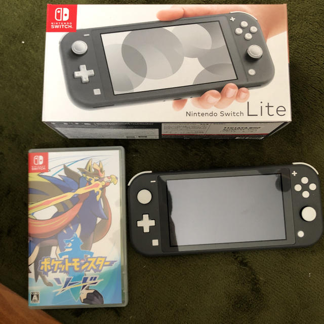 Nintendo Switch Liteグレー ポケモンソード 【最安値】 11100円引き
