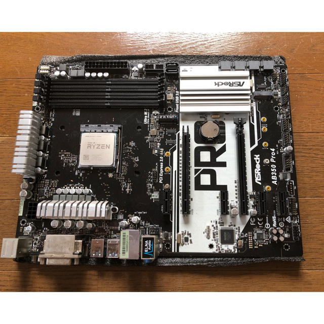 【愛加さま専用】ASRock AB350 PRO 4 動作品（訳有安め） 2