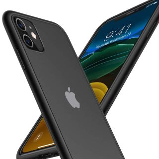 iPhone 11 ケース ブラックマット 艶消 米軍MIL規格(iPhoneケース)