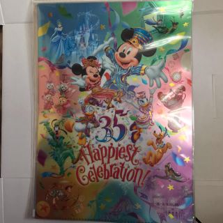 ディズニー(Disney)のディズニー 35周年デザインクリアファイル(キャラクターグッズ)