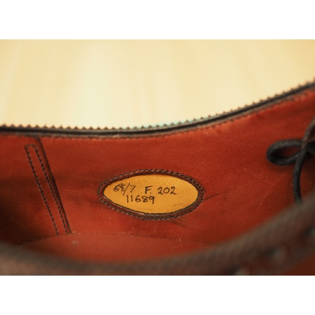 EDWARD GREEN(エドワードグリーン)の【廃盤レアモデル】EDWARD GREEN 6 1/2 Fウィズ UK6.5F メンズの靴/シューズ(ドレス/ビジネス)の商品写真