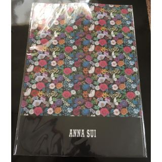 アナスイ(ANNA SUI)の新品アナスイ スイブラック限定 見開きクリアファイル(ファイル/バインダー)