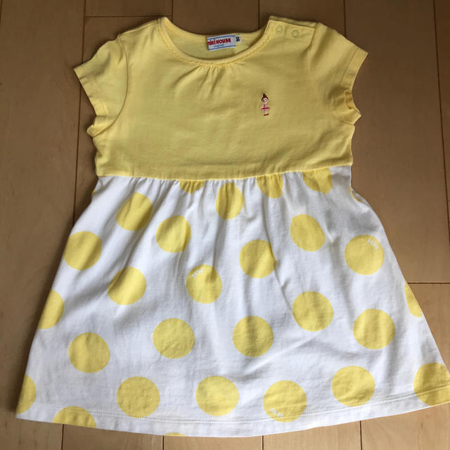 mikihouse(ミキハウス)のnaoさま専用　ミキハウス　ワンピース　90 キッズ/ベビー/マタニティのキッズ服女の子用(90cm~)(ワンピース)の商品写真