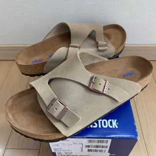 ビルケンシュトック(BIRKENSTOCK)の新品 ビルケンシュトック チューリッヒ 40 普通幅 トープ ソフトフットベッド(サンダル)