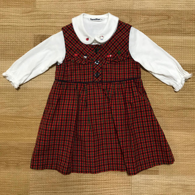 キッズ服女の子用(90cm~)familiar ブラウス&ワンピース　80センチ