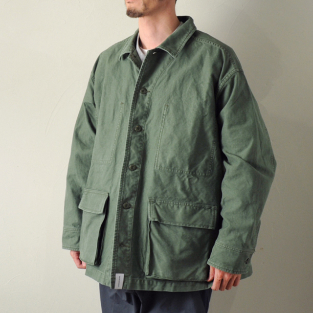 美品 19SS DESCENDANT DWU SATIN LS SHIRT OD