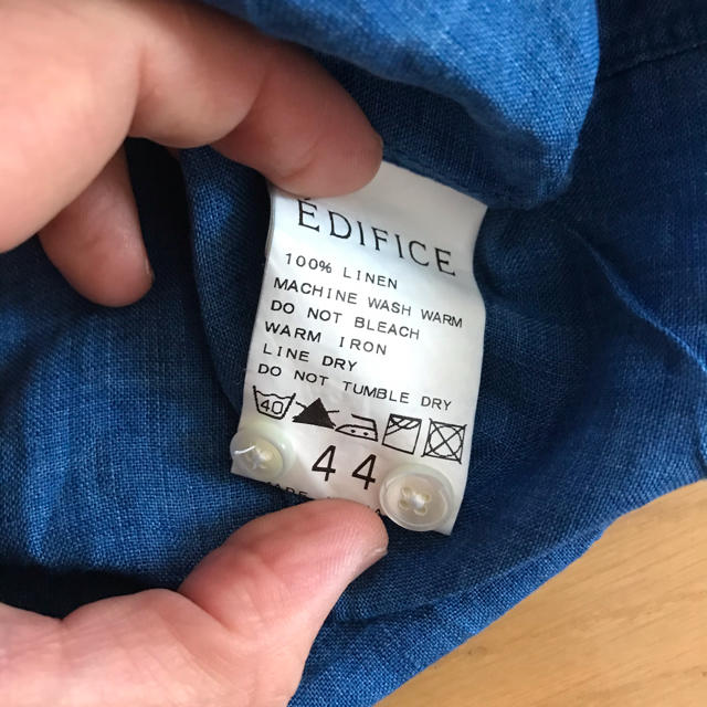 EDIFICE(エディフィス)のエディフィス  ７分丈シャツ　Sサイズ メンズのトップス(シャツ)の商品写真