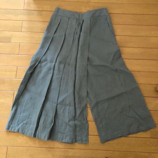 ザラ(ZARA)のZARA リネン100% ワイドパンツ(カジュアルパンツ)