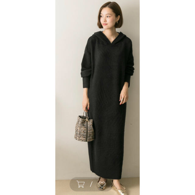 URBAN RESEARCH - URBAN RESEARCH 【LAB】フードニットワンピース