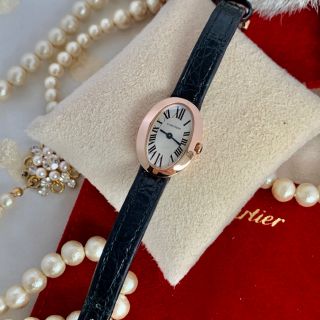 カルティエ(Cartier)の美品  カルティエ 新型 ミニベニュワール 18KPG レディース 時計(腕時計)