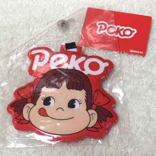 フジヤ(不二家)の☆Peko ペコちゃん ラゲッジタグ かわいい 新品(キャラクターグッズ)