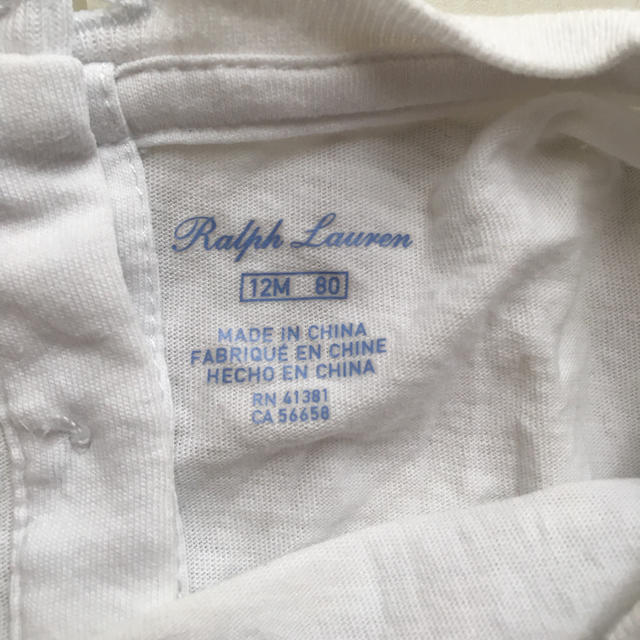 Ralph Lauren(ラルフローレン)の他おまとめ4点分！　ラルフローレン　白　半袖　Tシャツ キッズ/ベビー/マタニティのベビー服(~85cm)(Ｔシャツ)の商品写真