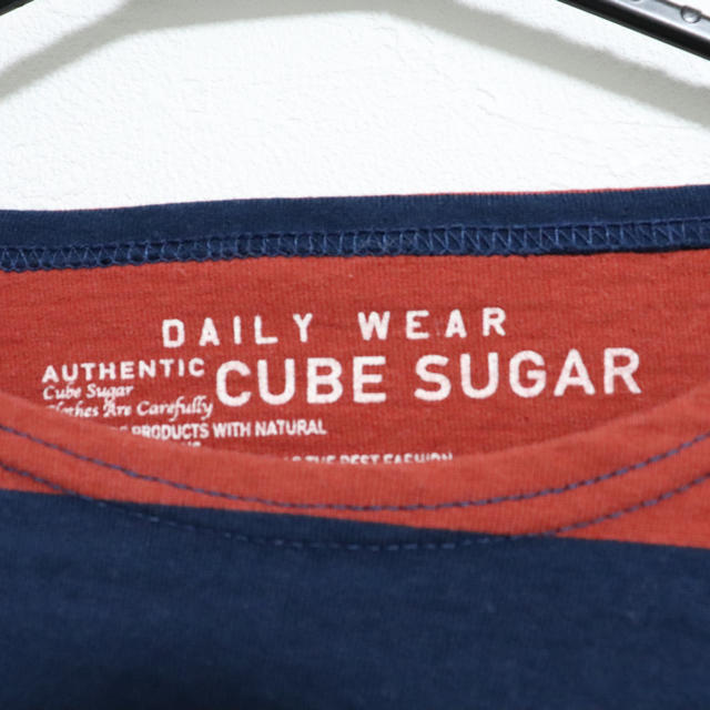 CUBE SUGAR(キューブシュガー)のCUBE SUGAR ボーダーシャツ レディースのトップス(シャツ/ブラウス(長袖/七分))の商品写真