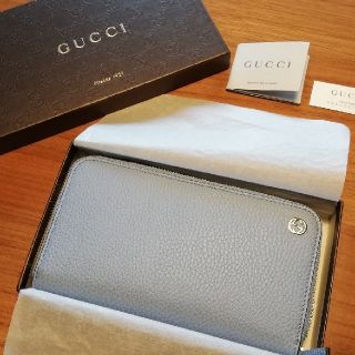 グッチ(Gucci)のGUCCI グッチ 長財布 新品未使用 レザー ラウンドファスナー(財布)