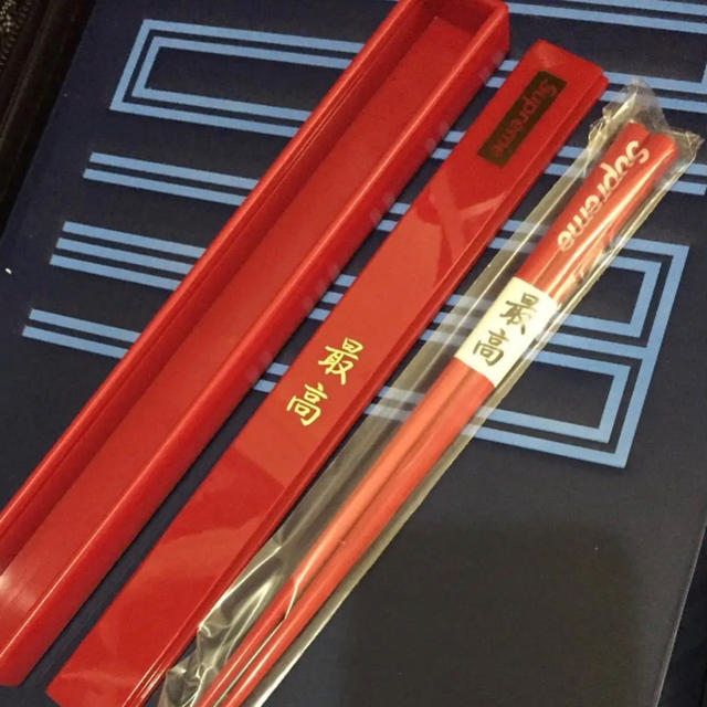 Supreme chopstick set red 新品未開封