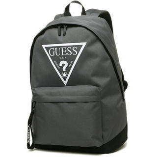 GUESS - GUESS グレー ホワイトロゴ リュックの通販 by moon's shop ...
