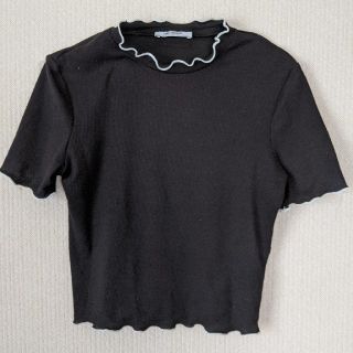 ザラ(ZARA)のZARA　トップス　リブ(カットソー(半袖/袖なし))