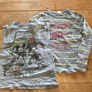 ユニクロ(UNIQLO)のchoco様専用　恐竜Tシャツ　140㎝(Tシャツ/カットソー)