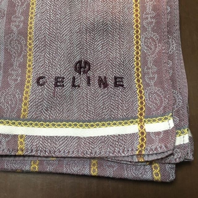 celine(セリーヌ)のCELINE セリーヌ　ハンカチ　2枚セット メンズのファッション小物(ハンカチ/ポケットチーフ)の商品写真