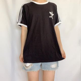 アディダス(adidas)のadidas ラインロゴTEE(Tシャツ/カットソー(半袖/袖なし))